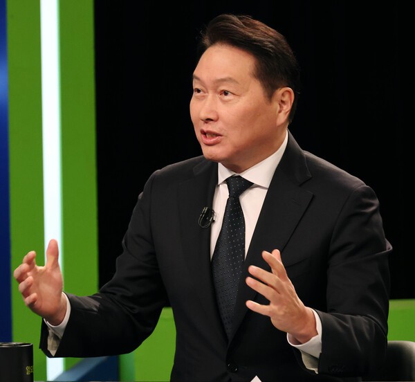 KBS '일요진단'에 출연한 최태원 대한상의 회장. /사진=대한상의