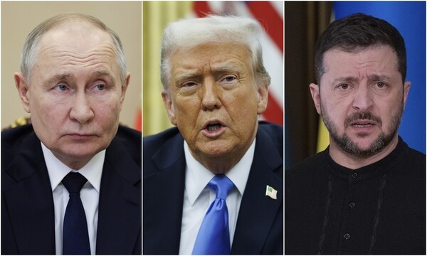(왼쪽부터) 푸틴-트럼프-젤렌스키. / 사진=연합뉴스 
