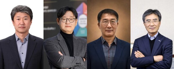 쪽부터 송호준 에코프로 대표, 최문호 에코프로비엠 대표, 김종섭 에코프로에이치엔 대표, 김병훈 에코프로머티리얼즈 대표. /사진=에코프로
