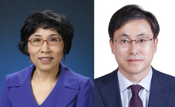 KB금융그룹에서 신임 사외이사로 추천된 차은영 이화여자대학교 경제학과 교수와 김선엽 이정회계법인 대표이사. 사진=KB금융지주