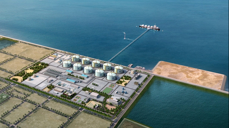 한국가스공사가 추진 중인 당진 LNG 제5기지 조감도 /사진=현대제철