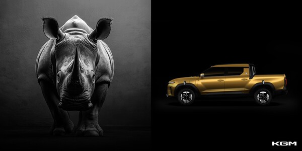 KG모빌리티(KGM)가 새로운 픽업 통합 브랜드 '무쏘(MUSSO)'를 론칭하고 라인업 첫 모델 ‘O100’의 차명을 ‘무쏘EV(MUSSO EV)’로 확정했다고 24일 밝혔다./사진=KGM