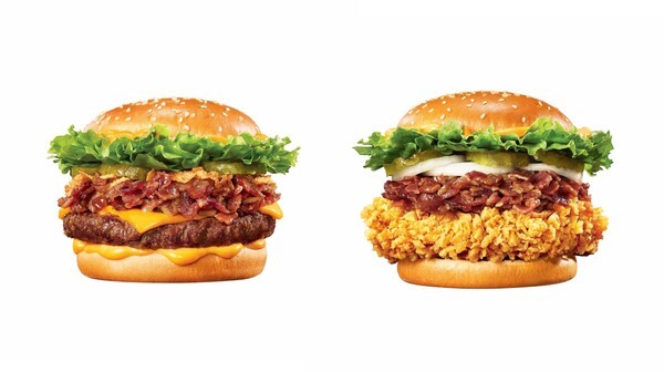 (왼쪽부터) ‘에드워드 리 비프버거’, ‘에드워드 리 싸이버거’ / 사진=맘스터치