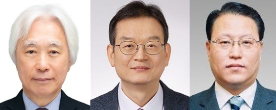 (왼쪽부터) 유태호 태광산업 대표이사, 김대현 흥국생명 대표이사, 유재준 HK금융파트너스 대표이사 내정자. 