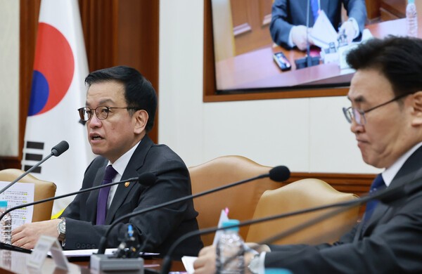 최상목 대통령 권한대행 부총리 겸 기획재정부 장관이 25일 정부서울청사에서 열린 '국정현안관계장관회의 겸 경제관계장관회의'를 주재하고 있다. / 사진=연합뉴스