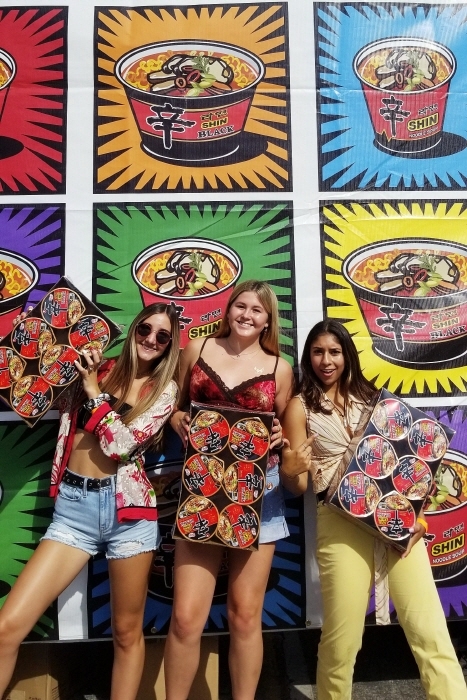 LA 뮤직페스티벌 신라면 샘플링 행사. 사진= 농심 제공