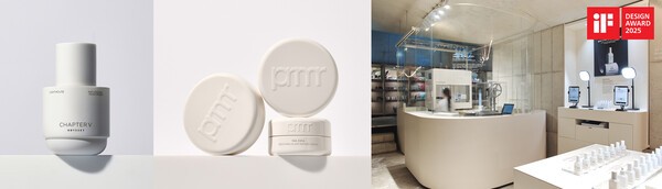 (왼쪽부터) 오딧세이 챕터 파이브, 프리메라 나이아시카 크림&쿠션, 커스텀미 비스포크 에센스 서비스. / 사진=아모레퍼시픽 