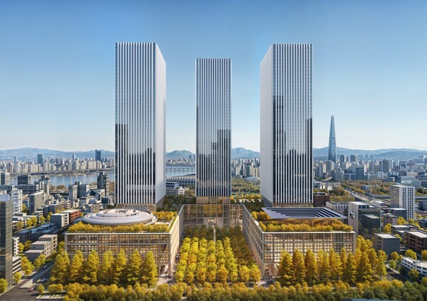 녹지공간이 적용된 GBC 디자인 조감도./사진=현대차그룹