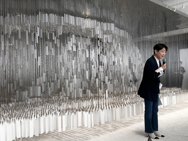 조수현 푸치코리아 지사장이 설명을 하고 있다, / 사진=홍선혜 기자 