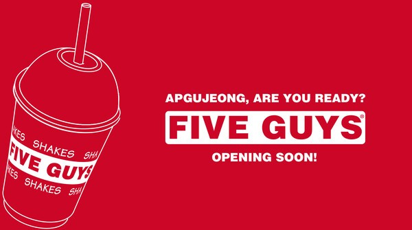 파이브가이즈 7호점 매장 호딩 이미지. /사진=에프지코리아