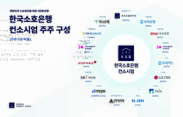 한국소호은행 컨소시엄 주주 구성. / 자료=한국신용데이터(KCD)