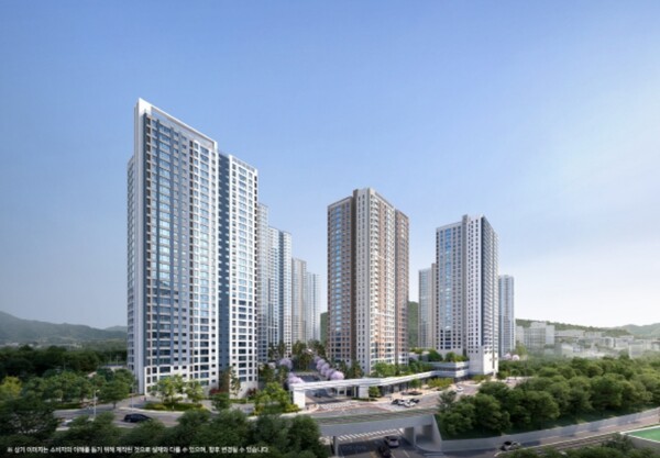 창원 메가시티 자이&위브 투시도./사진=두산건설 컨소시엄 