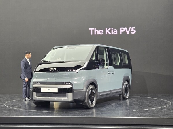 3일 2025서울모빌리티쇼에서 선보인 기아 PV5./사진=김동하 기자
