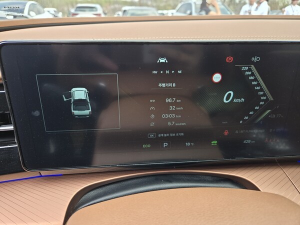 KGM이 밝힌 복합전비 4.2km/kWh보다 높게 전비가 나왔다./사진=김동하 기자