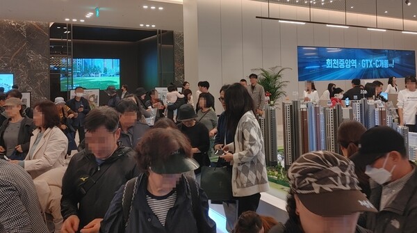 회천중앙역 로제비앙 그랜드센텀' 견본주택 내부 모습./사진=대광건영