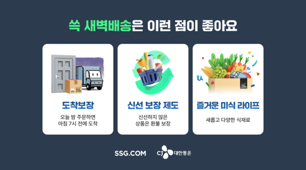 SSG닷컴-CJ대한통운 물류협엄 이미지.