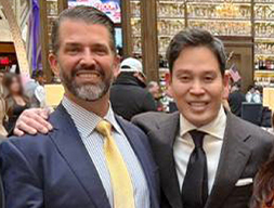 트럼프 주니어와 정용진 신세계그룹 회장