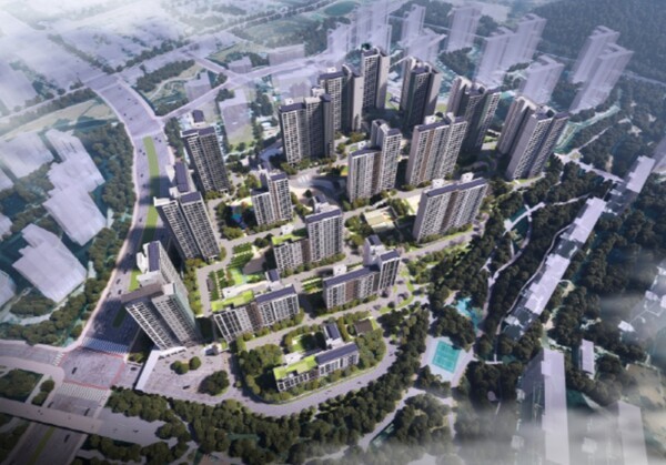 동탄 포레파크 자연앤 푸르지오 조감도./사진=대우건설