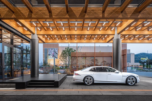 제네시스 청주 시승 라운지./사진=제네시스