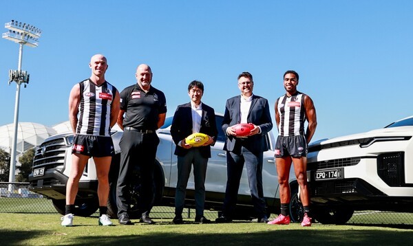 KGM이 AFL 콜링우드 구단과 스폰서쉽을 체결했다.  