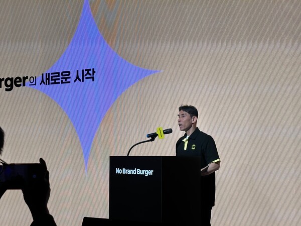 김규식 신세계푸드 프랜차이즈 상무가 발표를 진행하고 있다. / 사진=홍선혜 기자