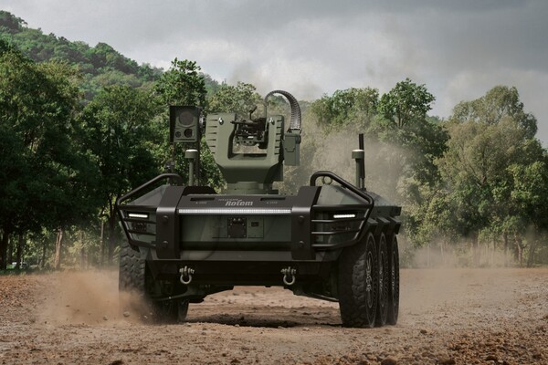 현대로템이 개발한 다목적 무인차량 HR-셰르파./사진=현대로템