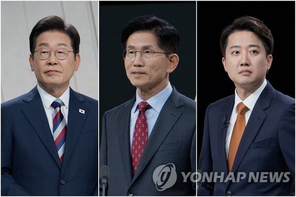 이재명(왼쪽부터) 더불어민주당·김문수 국민의힘·이준석 개혁신당 대선 후보./사진=연합뉴스