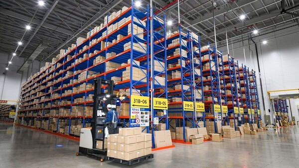 현대모비스 영남물류센터 내부 모습. /사진=현대모비스