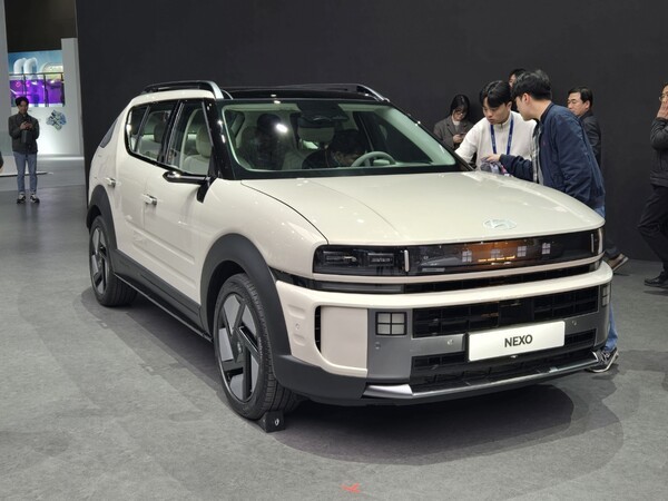 3일 서울모빌리티쇼에서 현대차가 공개한 디 올 뉴 넥쏘.                     /사진=김동하 기자