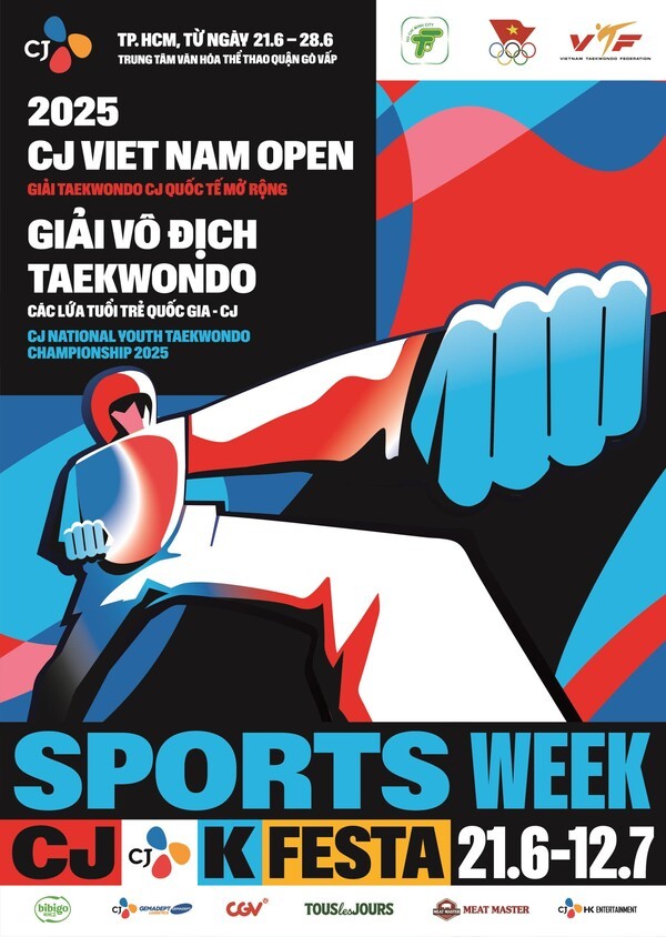 2025 CJ 베트남 태권도 대회 통합 포스터 /자료=CJ그룹