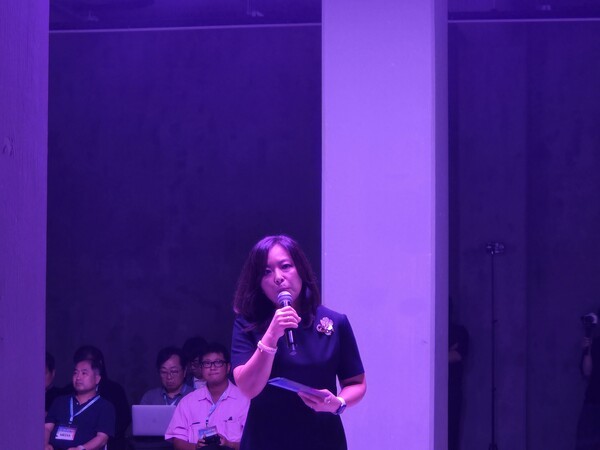 3일 서울 성수동 캔디성수에서 방실 스텔란티스코리아 대표가 발표하고 있다. /사진=김동하 기자