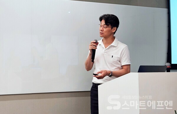 AWS 기자간담회에 참석한 케이뱅크 차대산 CIO /사진=양대규 기자