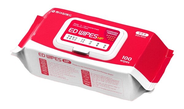 동아참메드 감염병 예방을 위한 방역 살균소독티슈 ‘이디와입스에이치피 (ED WIPES HP)’ /사진=동아참메드