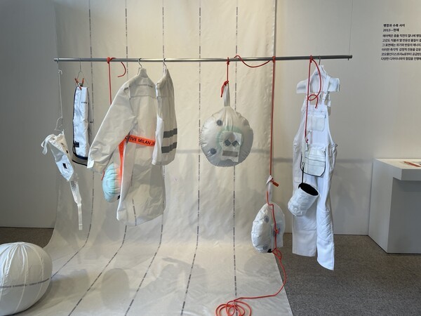 에어백 컬렉션의 전시 모습 /사진=한시온 기자