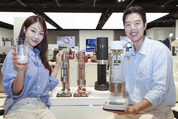 신세계백화점 강남점 9층에 들어온 아르케 탄산수 제조기의 모습. 사진=신세계백화점