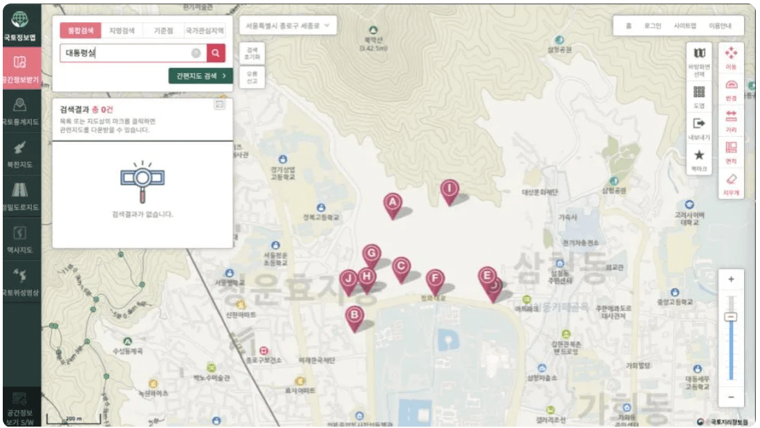 구글은 "길찾기 기능 구현을 위해 반출을 신청한 국가기본도는 위와 같이 이미 민감 정보들이 제거된 상태의 데이터"라고 밝혔다. /이미지=구글코리아 블로그 캡처