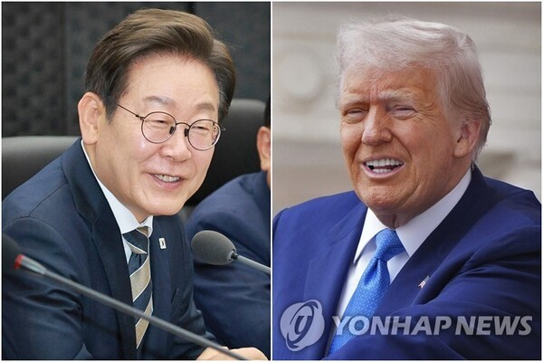 이재명 대통령(왼쪽)과 도널드 트럼프 미국 대통령의 첫 한미 정상회담이 오는 25일 미국 워싱턴DC에서 열린다./사진=연합뉴스