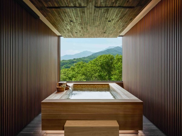 안토 가든하우스 히노끼탕./사진=한화호텔앤드리조트