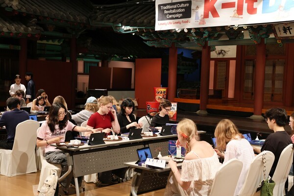 농심 외국인유학생 케잇데이 현장 사진. 