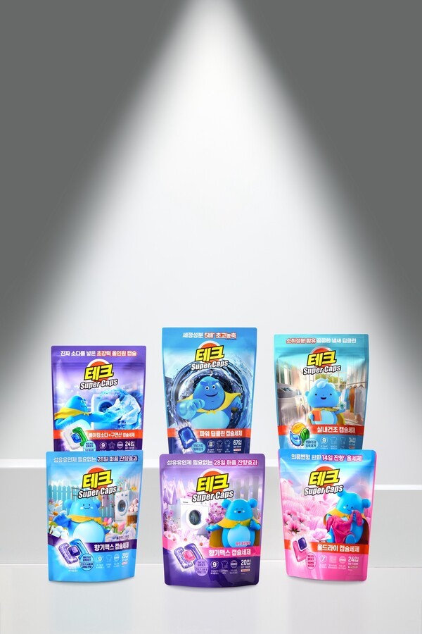 LG생활건강의 신제품 테크 수퍼캡스 6종의 모습./사진=LG생활건강 