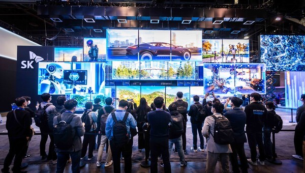 CES 2025 SK 부스 /사진=SK텔레콤