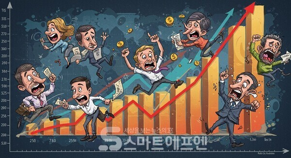 올해 6월 말 기준 국내 투자자의 해외상장 ETF 보유 규모는 약 50조원으로 집계됐다./ 사진=챗gpt 제작