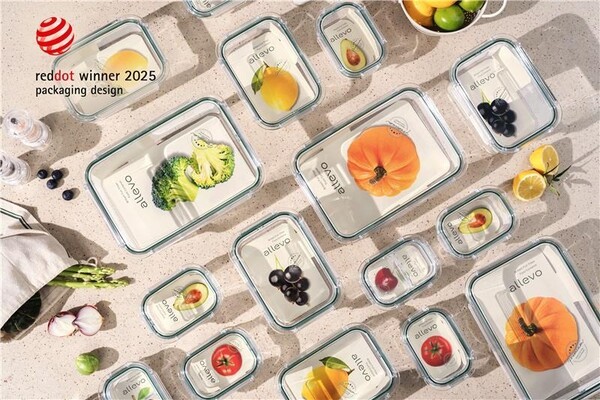 현대홈쇼핑 알레보의 '브리앙 풀트라이탄 밀폐용기'가 레드닷 디자인 어워드에서 본상을 수상했다./사진=현대백화점그룹 