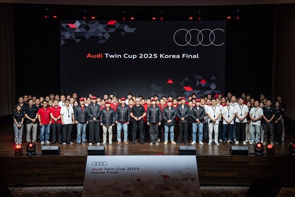 아우디 코리아가 지난 23일 인스파이어 엔터테인먼트 리조트 인천에서 열린 세일즈와 A/S 서비스 경진대회인 ‘아우디 트윈컵 2025 (Audi Twin Cup 2025)‘ 한국 결선을 성공리에 마쳤다고 25일 밝혔다. /사진=아우디코리아
