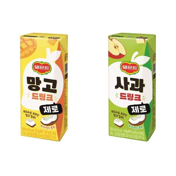 델몬트 드링크 제로 망고 & 사과 /사진=롯데칠성음료