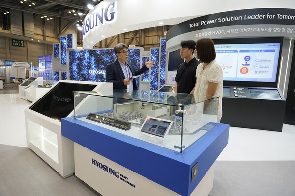 효성중공업이 2025 기후산업국제박람회(WCE)에 참가해 HVDC·AI 등 차세대 전력망 청사진을 제시했다. /사진=효성중공업