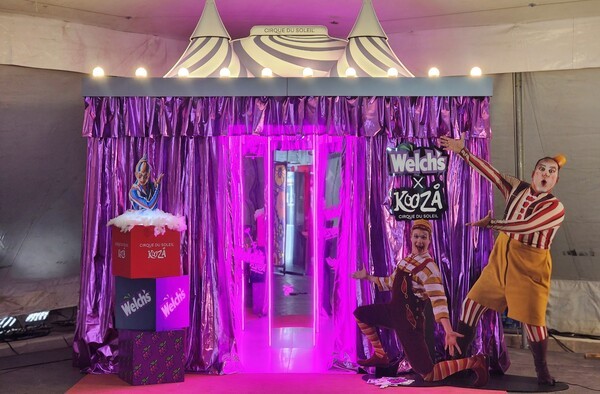 농심 태양의서커스 협업, 부산 공연장 웰치스 포토존 이미지./사진=농심