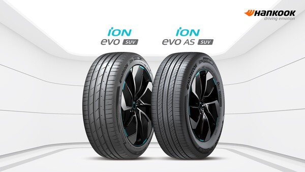 BMW iX 장착 '아이온 에보 SUV', '아이온 에보 AS SUV' / 사진=한국타이어