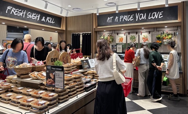 지난달 29일 오픈한 델리바이애슐리 뉴코아아울렛 인천점의 모습./사진=이랜드이츠