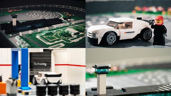 레고 블록으로 구현한 한국테크노링 / 사진=한국타이어